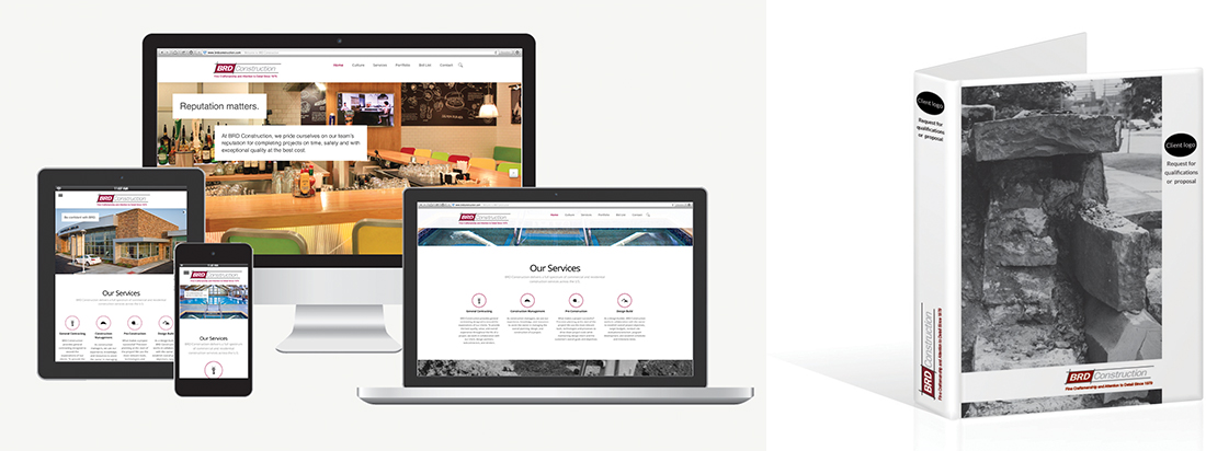 BRD Construction website design and development