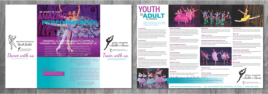Buffalo Youth Ballet collateral design